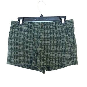 2/$30 GAP Green and Navy Patterned Women's Shorts Size 2
